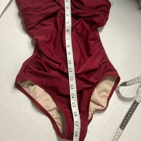 KONA SOL Swimwear, Small, Wine, Ruched, One piece‎ - Picture 12 of 13